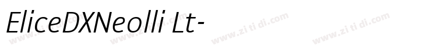 EliceDXNeolli Lt字体转换